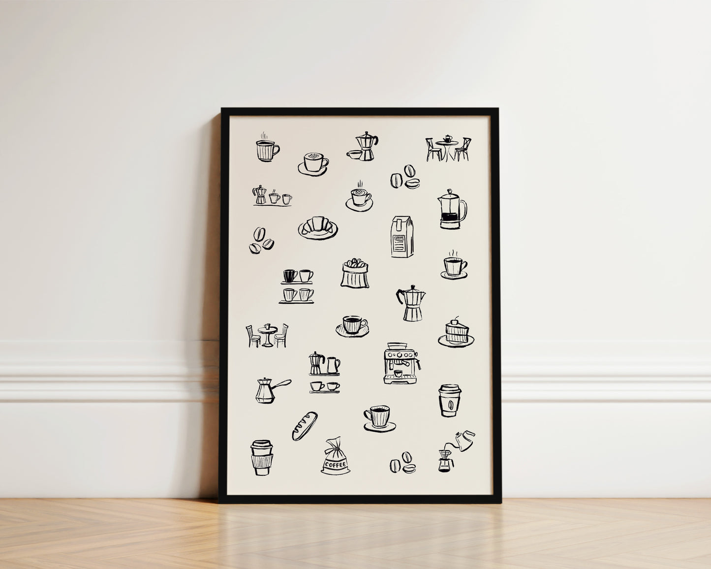 Coffee Table In Black Poster