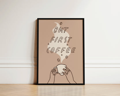 But First Coffee Dainty Wall Art Print