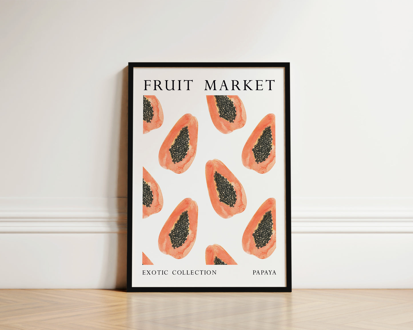 Fruit Market Papaya Art Print