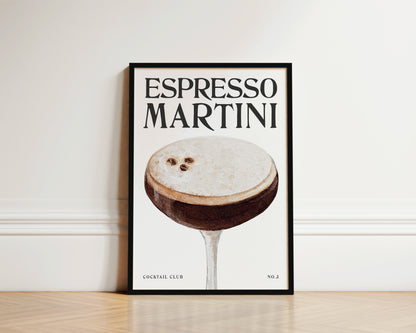 Espresso Martini Wall Art Print