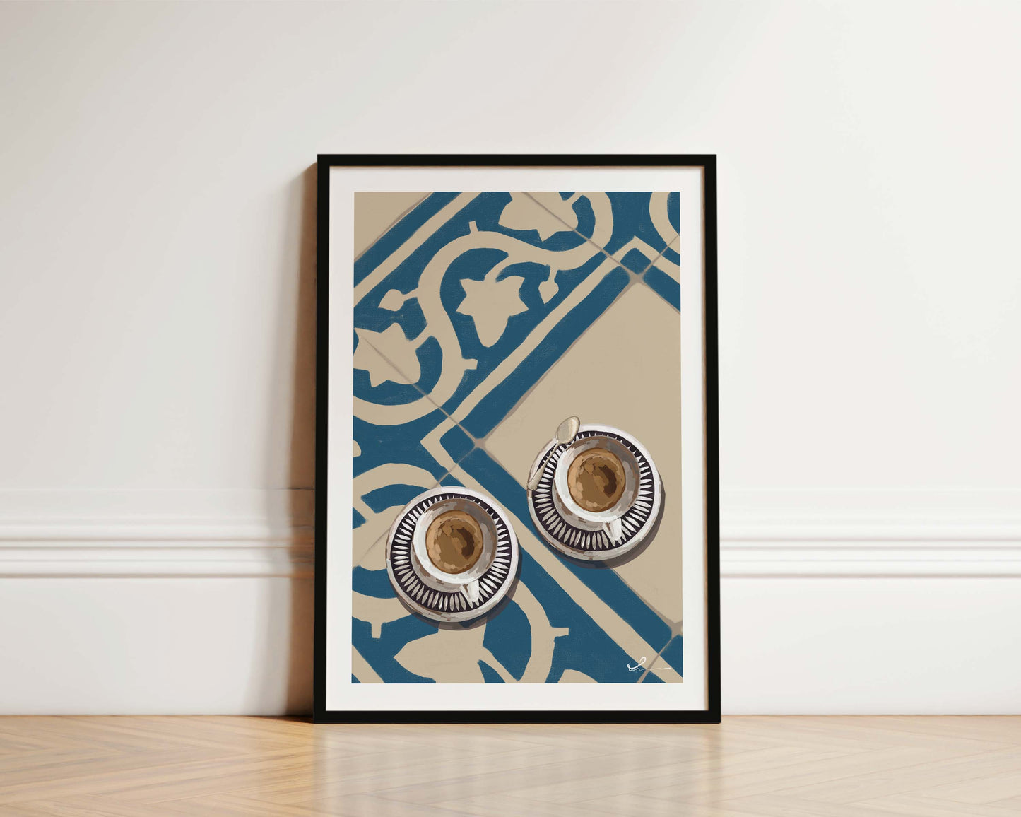 Two Cups Of Coffee Print