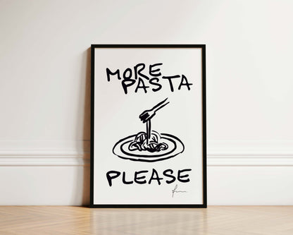 More Pasta Please Wall Art Print