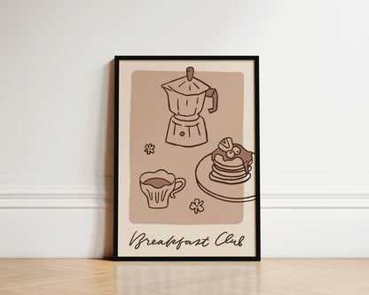 Breakfast Club Dainty Wall Art Print
