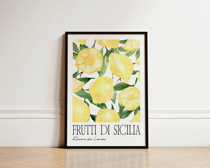 Frutti Di Sicillia Lemon Art Wall Art Print