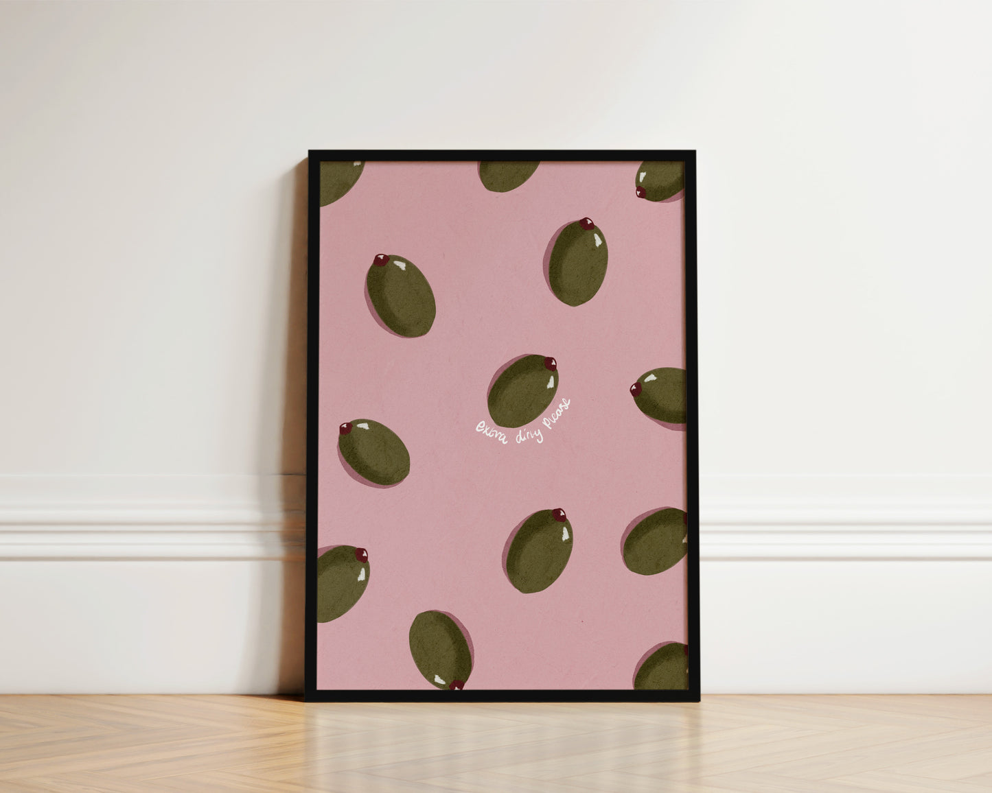 Pink Olive Print