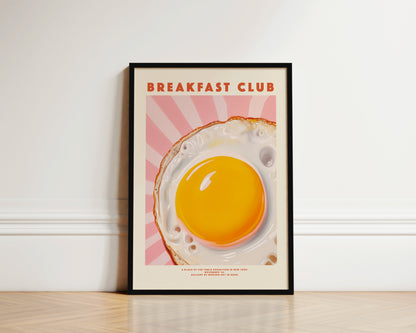 Breakfast Club Egg Wall Art Print