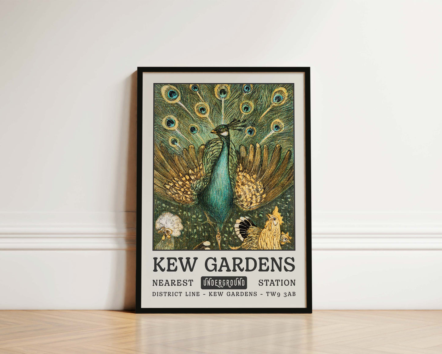 Kew Gardens Peacock Art Print