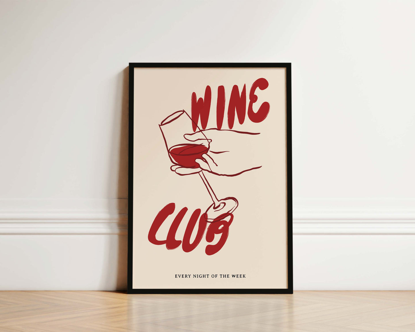 Red Wine Club Print