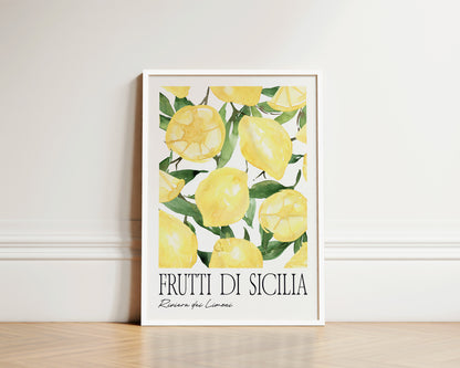 Frutti Di Sicillia Lemon Art Wall Art Print