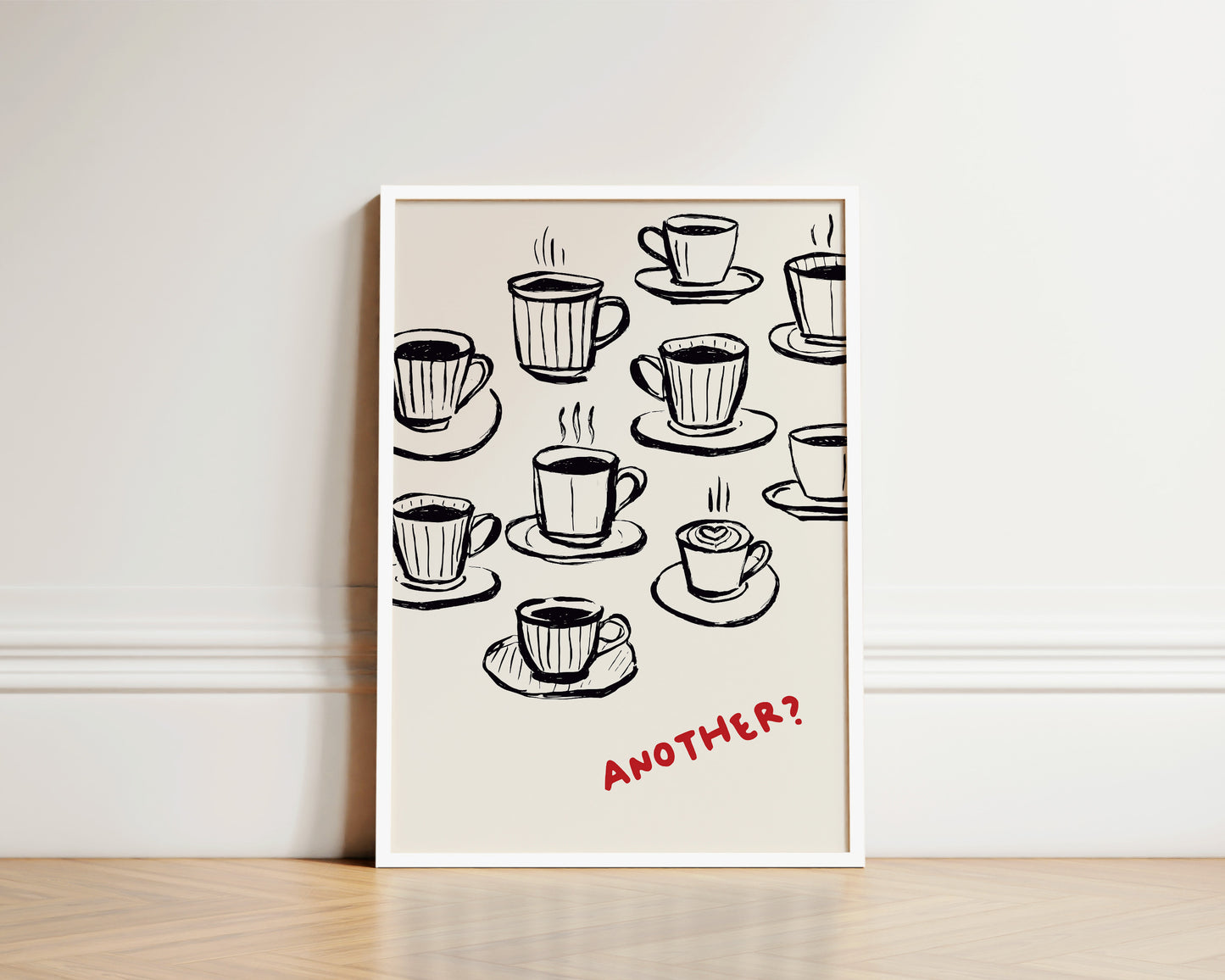 Another Coffee In Red Poster