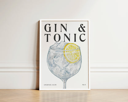 Gin & Tonic Wall Art Print