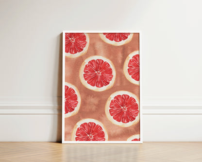 Grapefruit Art Wall Art Print