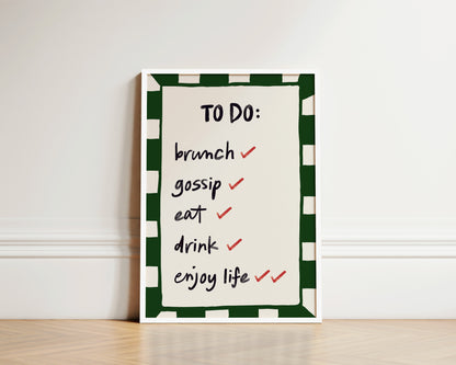 To Do List Wall Art Print