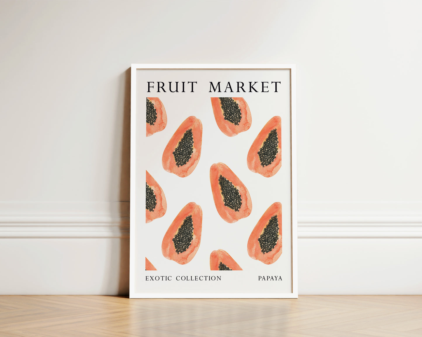 Fruit Market Papaya Art Print