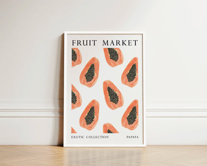 Fruit Market Papaya Art Wall Art Print