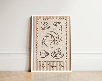 My Coffee Era Wall Art Print