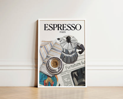 Paris Espresso Art Wall Art Print
