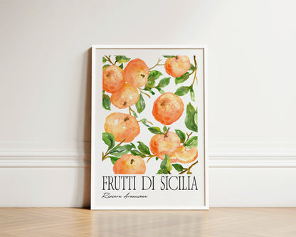 Frutti Di Sicillia Orange Art Wall Art Print
