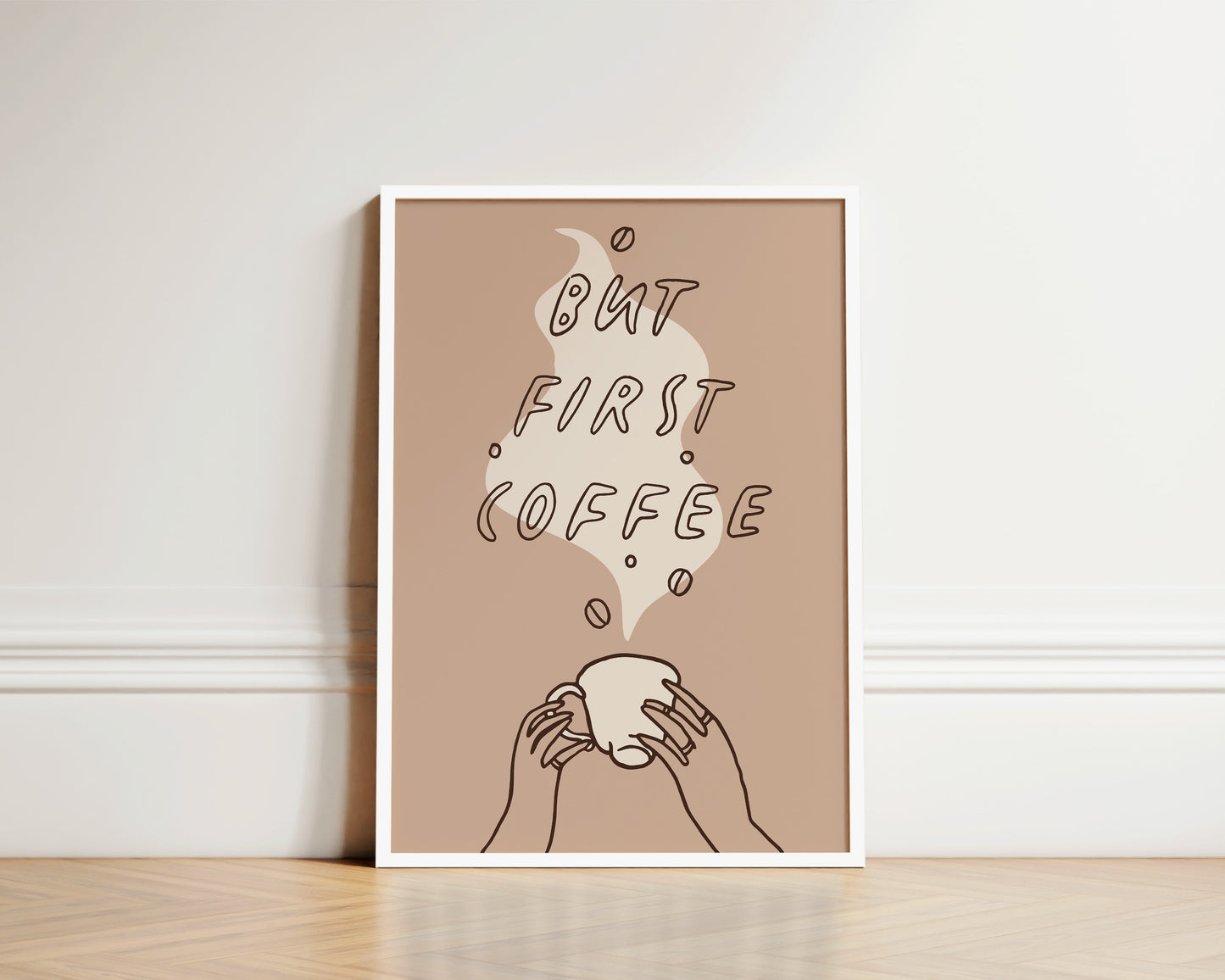 But First Coffee Dainty Print