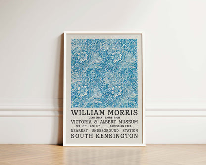 William Morris Blue Tapestry Art Wall Art Print