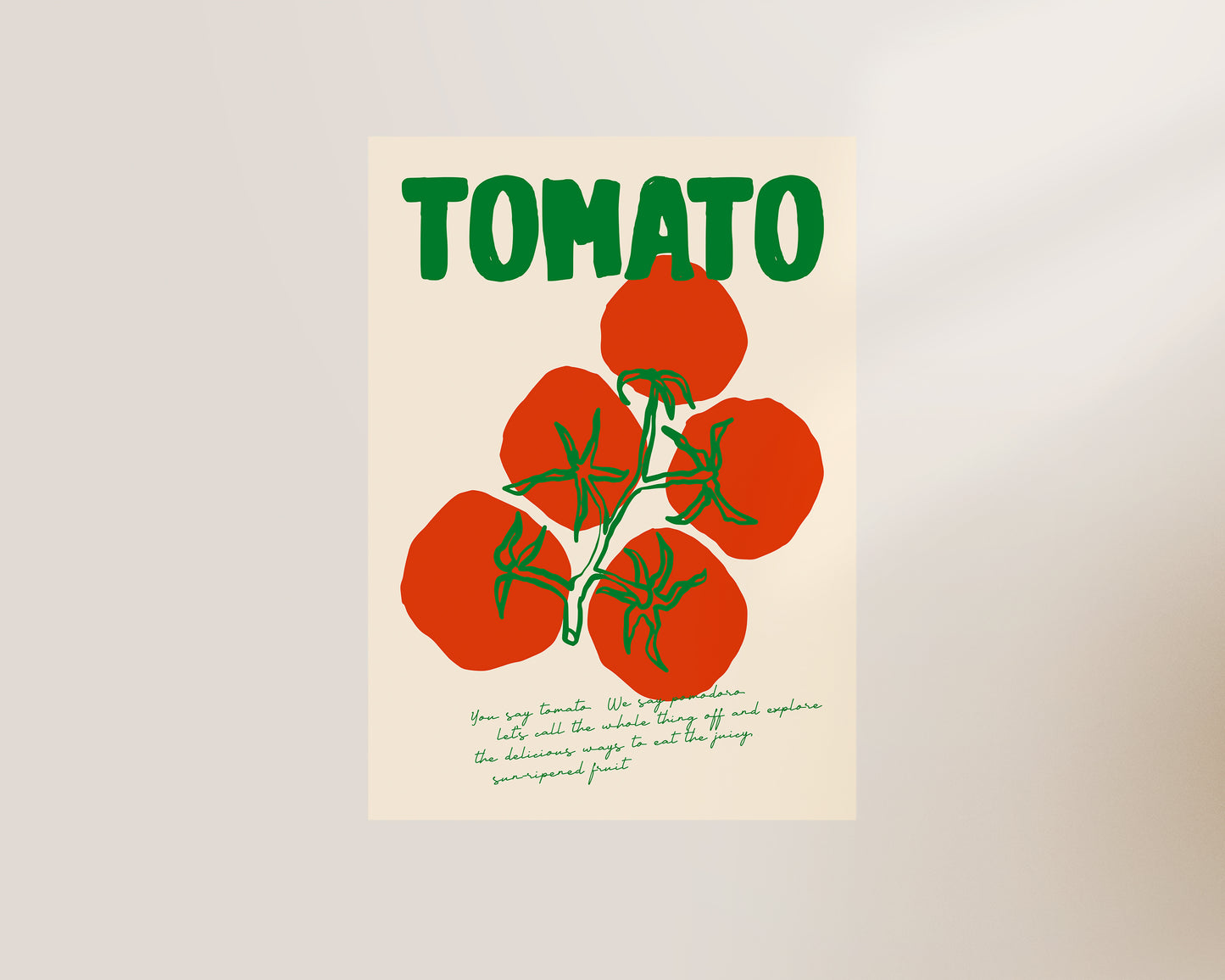 Tomato Art Print