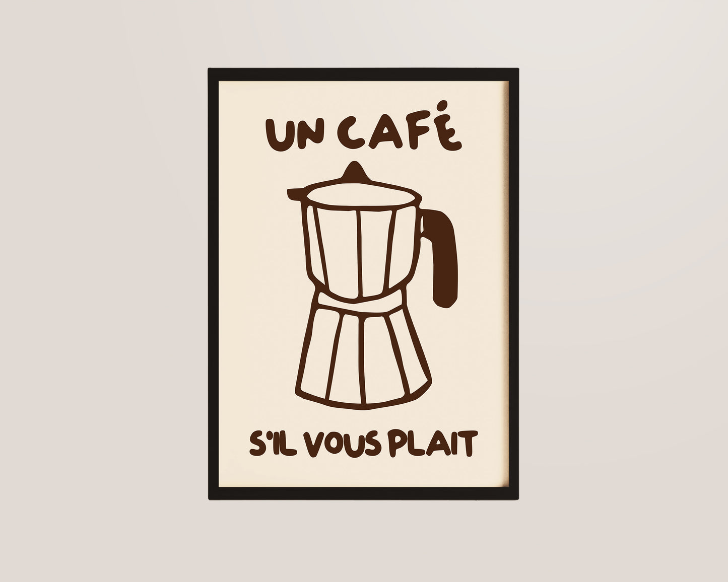 Un Cafe Coffee Print