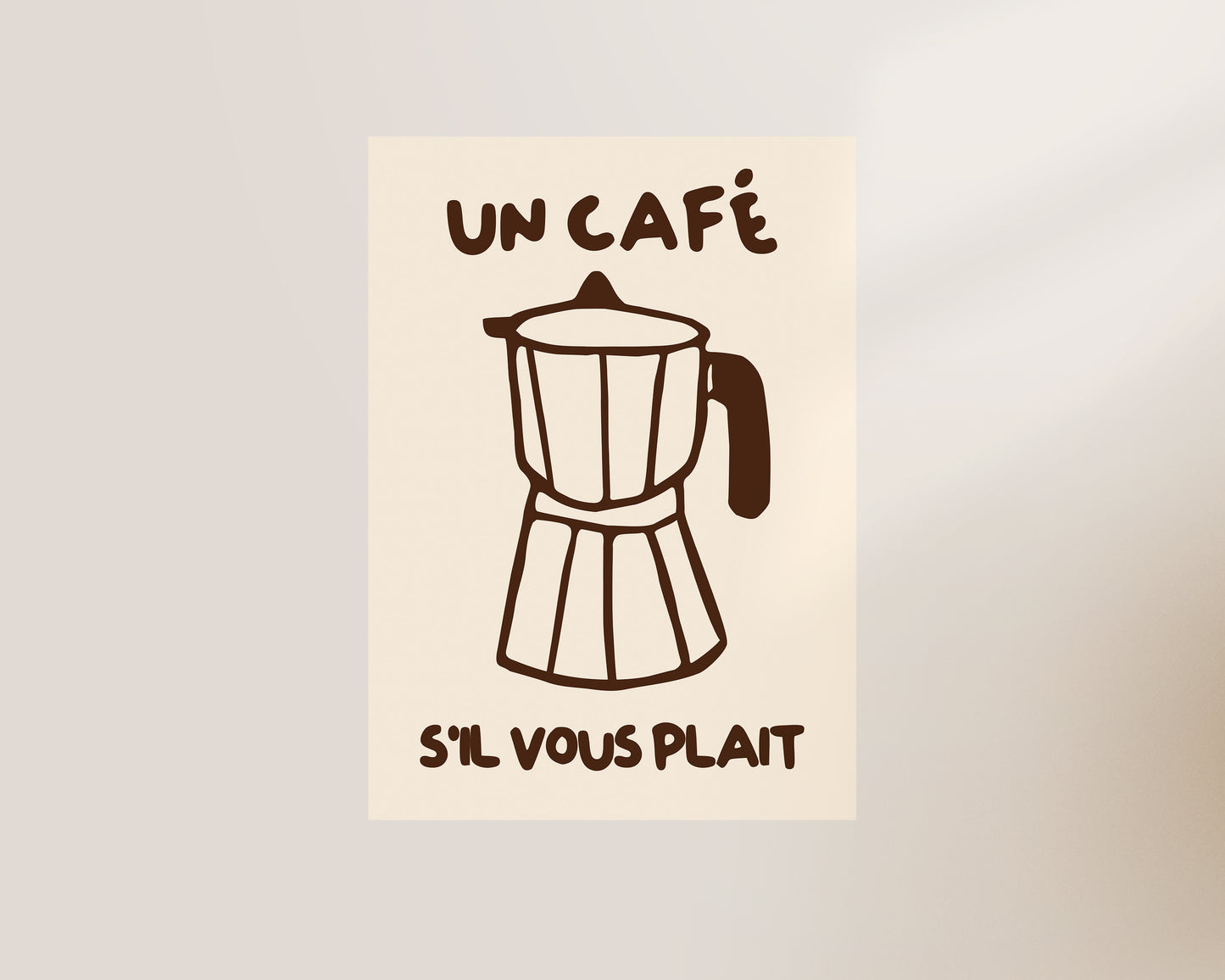 Un Cafe Coffee Print