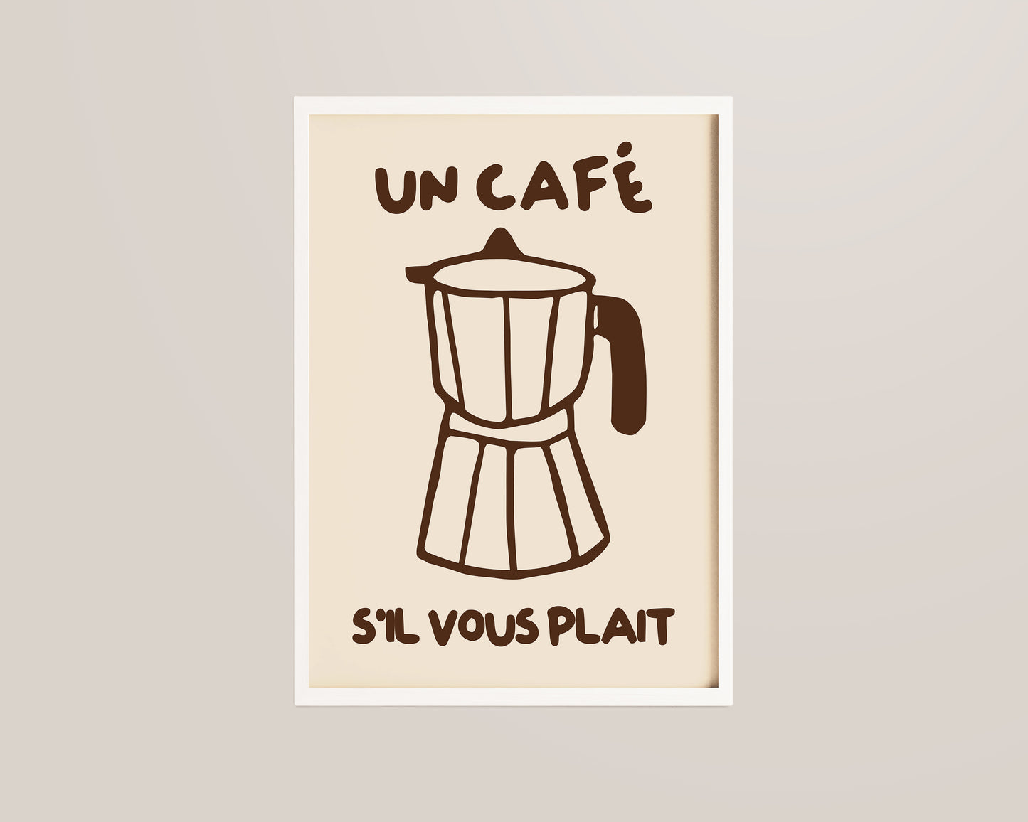 Un Cafe Coffee Print