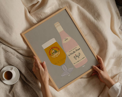 Birra Moretti & Chicken Wine Print