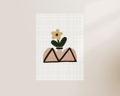 Flower Vase Nursery Wall Art Print