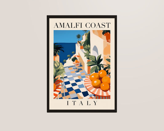 Amalfi Coast Art Poster