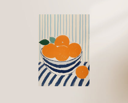 Bowl Of Oranges Wall Art Print