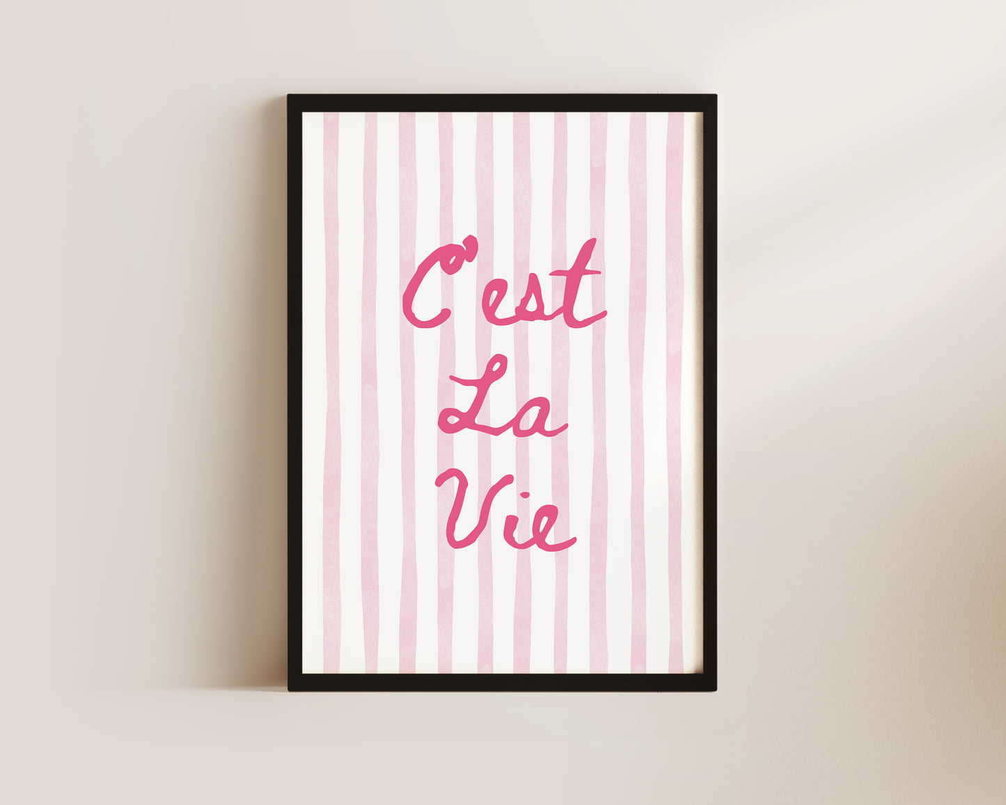 C'est La Vie Art Print