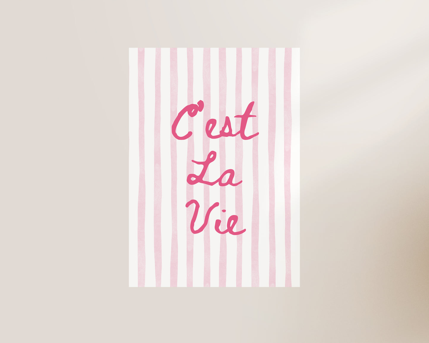 C'est La Vie Art Print