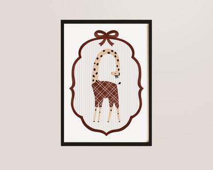 Giraffe Nursery Wall Art Print
