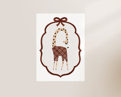 Giraffe Nursery Wall Art Print