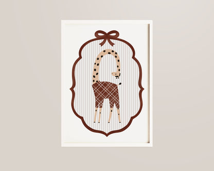 Giraffe Nursery Wall Art Print
