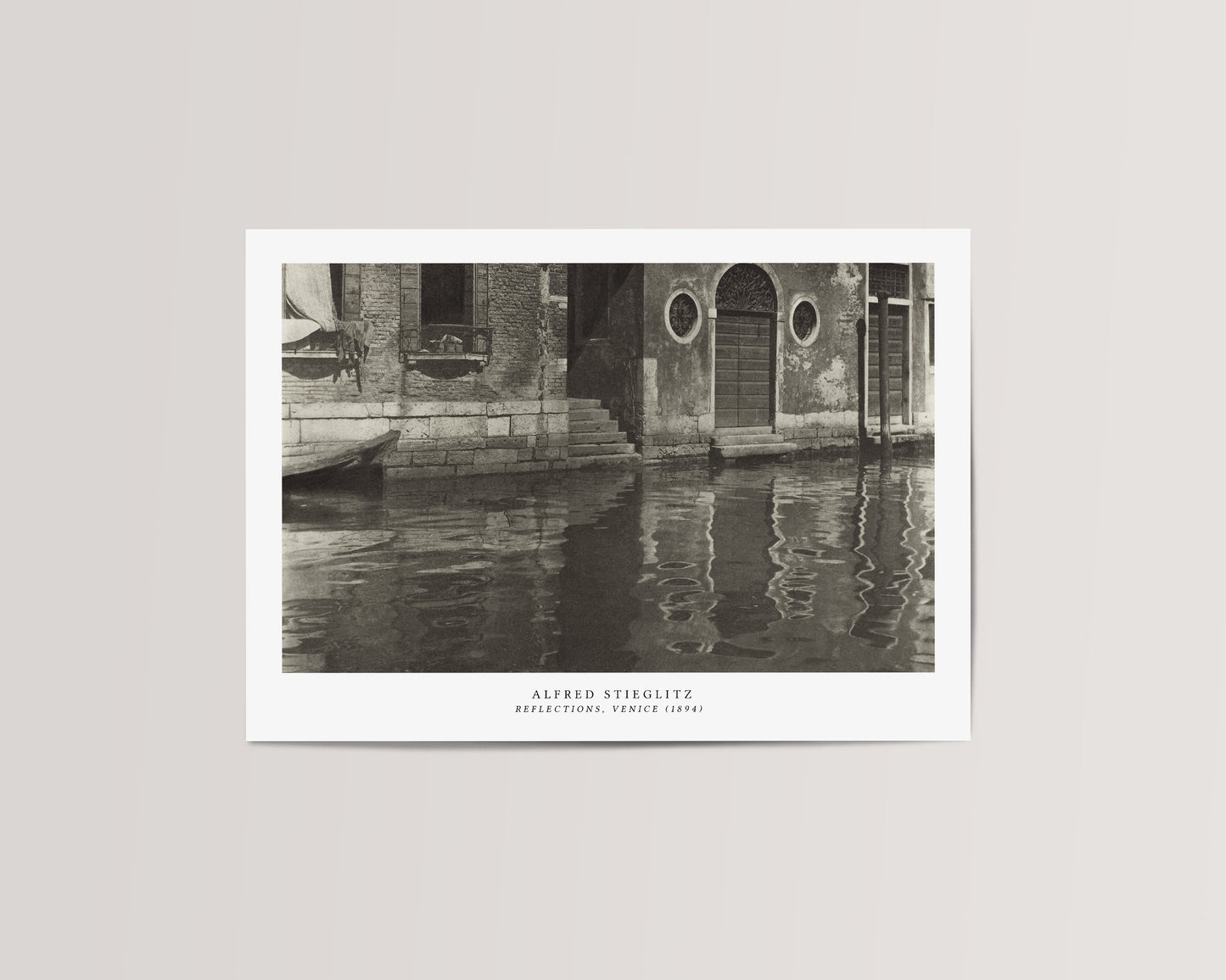 Alfred Stieglitz - Reflection In Venice
