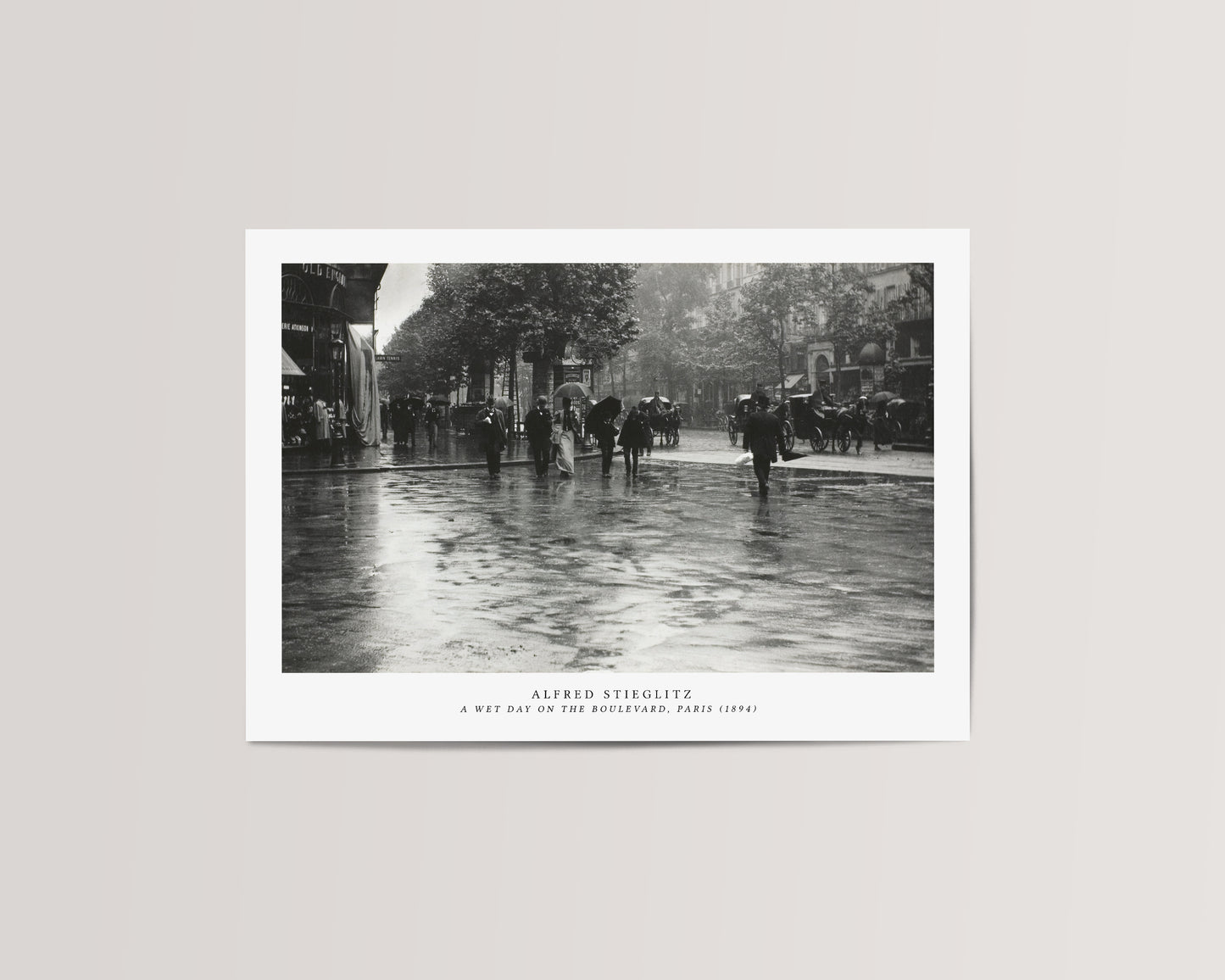 Alfred Stieglitz - A Wet Day In Paris