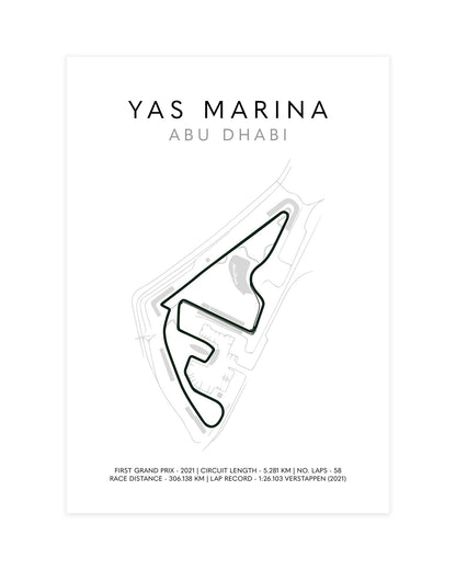 F1 Abu Dhabi Grand Prix Poster