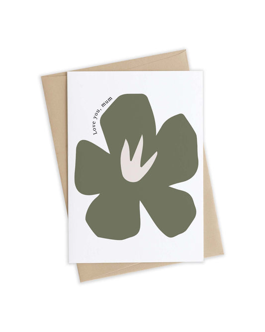 Mother's Day Card | Green Floral