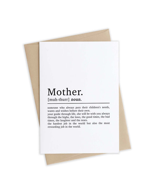 Mother Definition Card