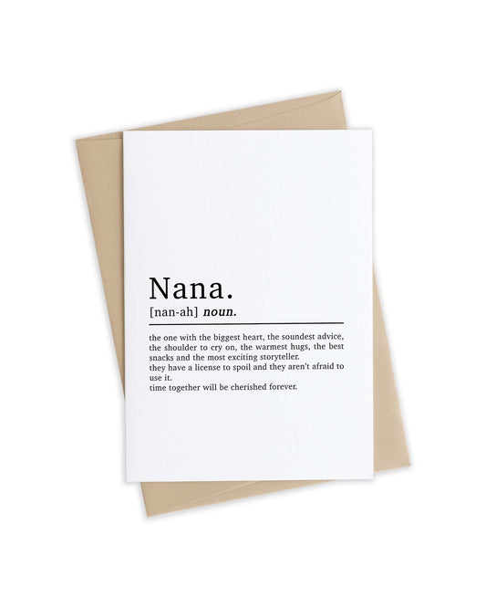 Nana Definition Card