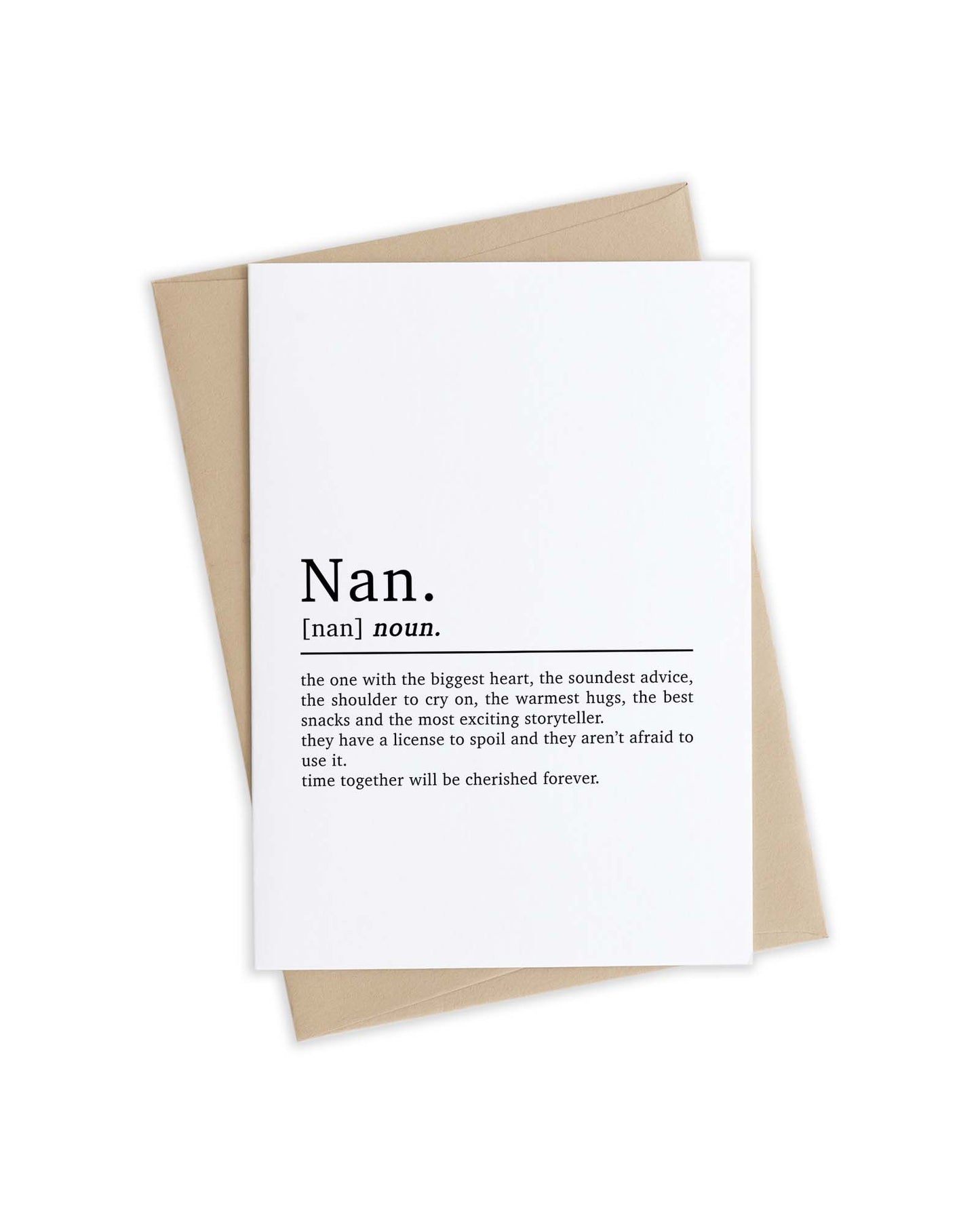 Nan Definition Card